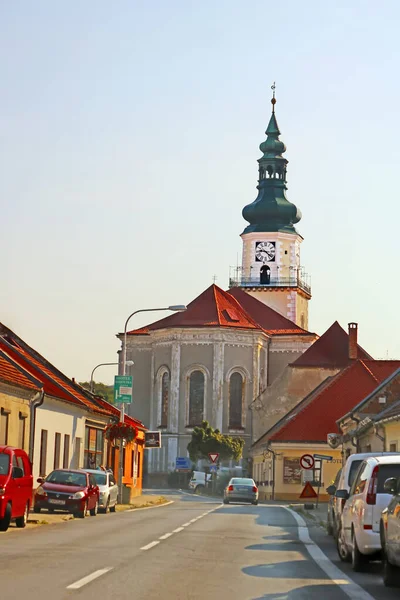 Modra Słowacja Sierpnia 2019 Kościół Rzymskokatolicki Szczepana Króla — Zdjęcie stockowe