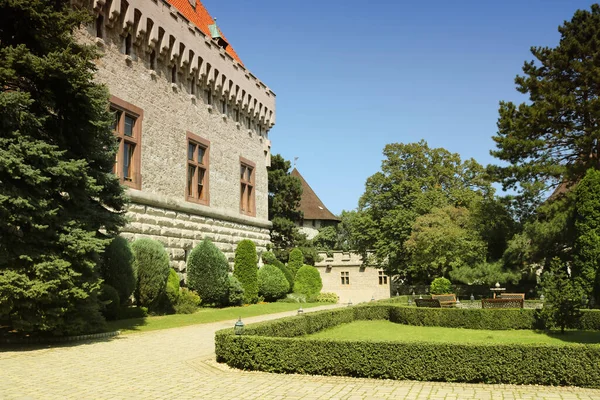 Cour Château Smolenice Slovaquie Été Construit 15Ème Siècle Dans Les — Photo