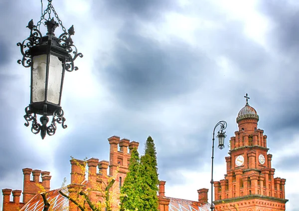 Torre Relógio Yuriy Fedkovych Chernivtsi Universidade Nacional Chernivtsi Ucrânia Passado — Fotografia de Stock