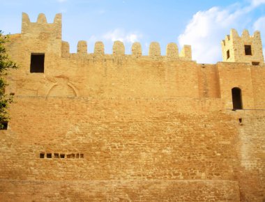 Manastır 'da Ribat Duvarı, Tunus, Kuzey Afrika