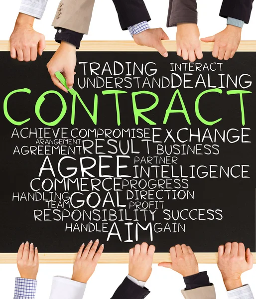 CONTRACT concept words — Stock Photo, Image