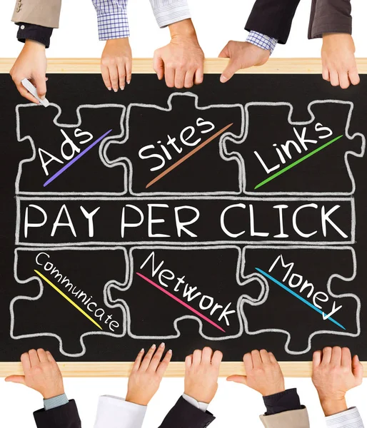 Parole di concetto di Pay Per Click — Foto Stock