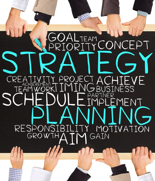Strateji planlama kavramı kelime — Stok fotoğraf