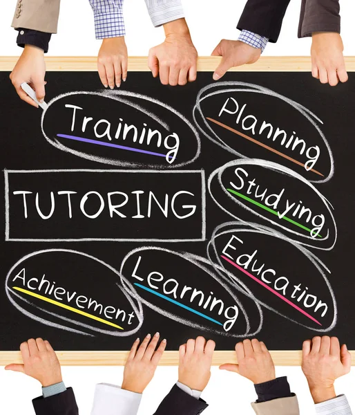 Palavras-conceito TUTORING — Fotografia de Stock