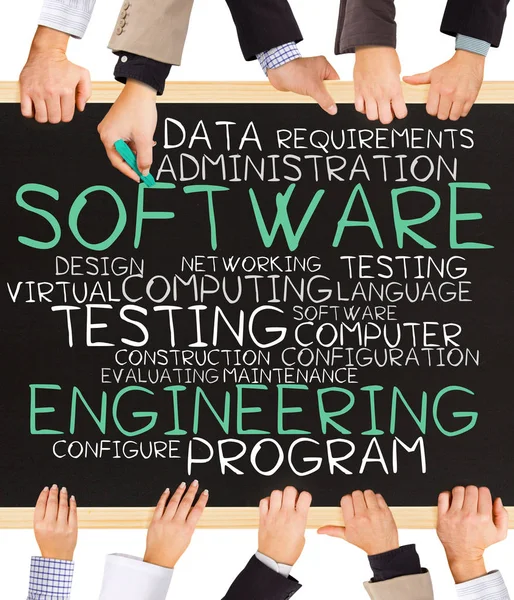 Palabras conceptuales SOFTWARE ENGINEERING —  Fotos de Stock