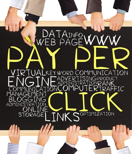 Pay Per Click concept woorden — Stockfoto