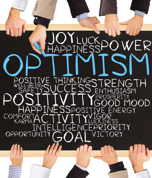 Parole concettuali di OPTIMISM — Foto Stock