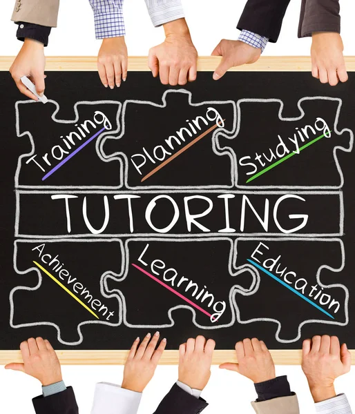 Palavras-conceito TUTORING — Fotografia de Stock