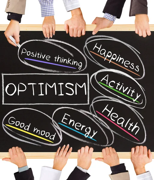 Parole concettuali di OPTIMISM — Foto Stock