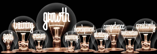 Light Bulbs with Growth Concept