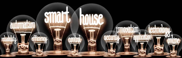 Light Bulbs with Smart House Concept