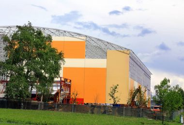 İskelet olmanın endüstriyel tesis (detay inşa)