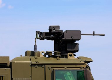 Yerleşik makineli tüfek aracın gemide