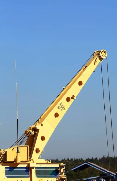 Boom Jeřáb Transportního Nabíjecího Zařízení Raketového Komplexu — Stock fotografie