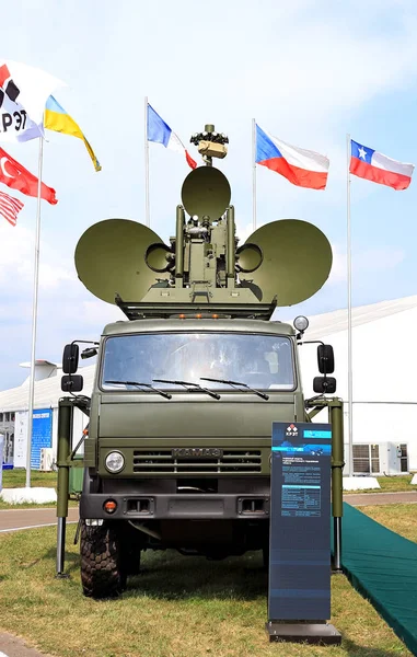 Région Moscou Août Camion Module Suppression Radio Électronique Sol Armée — Photo
