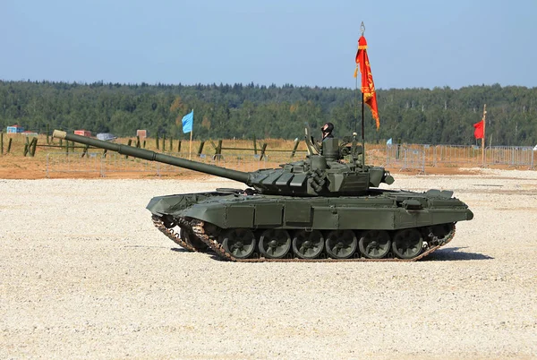 Moscow Region August Main Battle Tank Russian Armed Forces Training — Stock Photo, Image