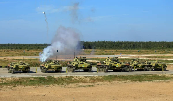 Ryazan Region Russia August Number Combat Vehicles Consisting Armed Forces — Zdjęcie stockowe