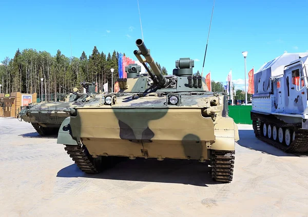 Moscow Region June New Concept Infantry Fighting Vehicle Automatic Gun — стокове фото
