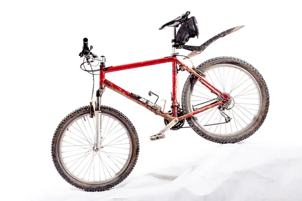 Mountain bike fangosa — Foto Stock
