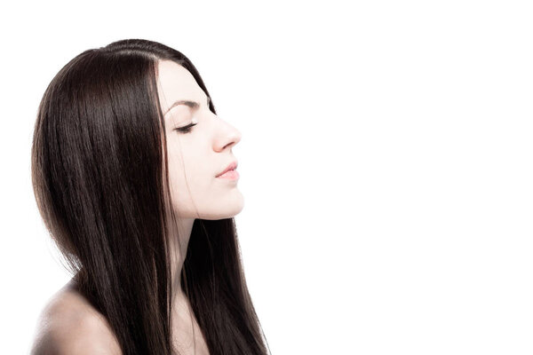 brunette girl portrait