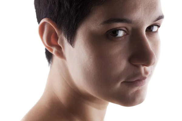 Mädchen mit kurzen Haaren — Stockfoto