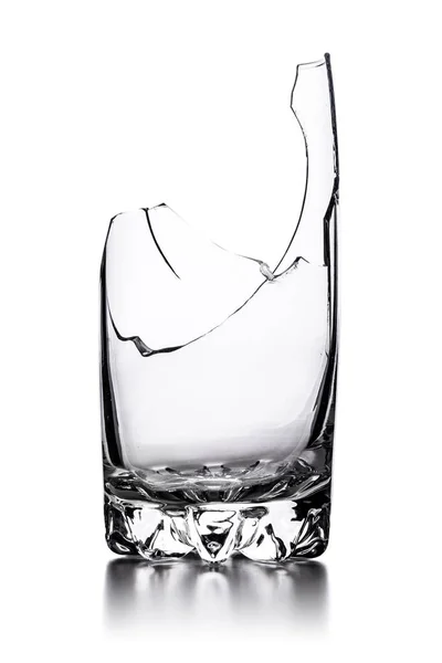 Krossat glas med blod — Stockfoto