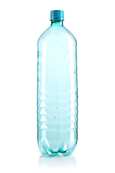 Green plastic bottle — Stock Photo, Image