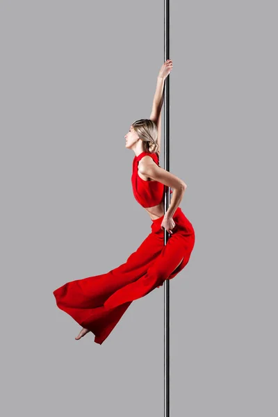 Pole tánc lány — Stock Fotó
