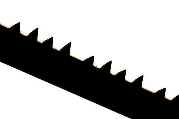 Sharp saw silhouette — Stock Photo, Image