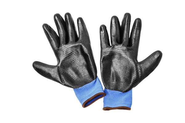 Modré ochranné rukavice — Stock fotografie
