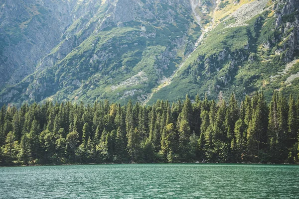 Blick auf schönen Bergsee — Stockfoto