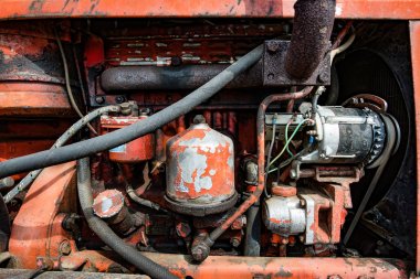 Eski alt. Paslı eski alt Close-Up.