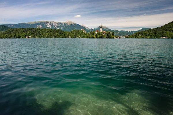 Lac de Bled, Slovénie. Belle destination de voyage . — Photo