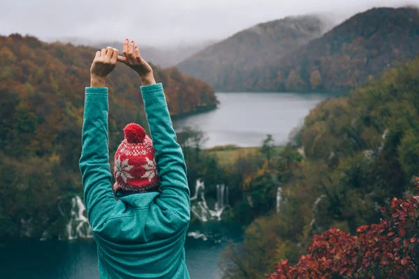 Una vacanza. Donna godere di vacanza . — Foto Stock