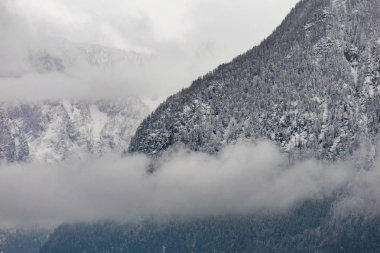 Kış manzarası. Dağlar. Avusturya