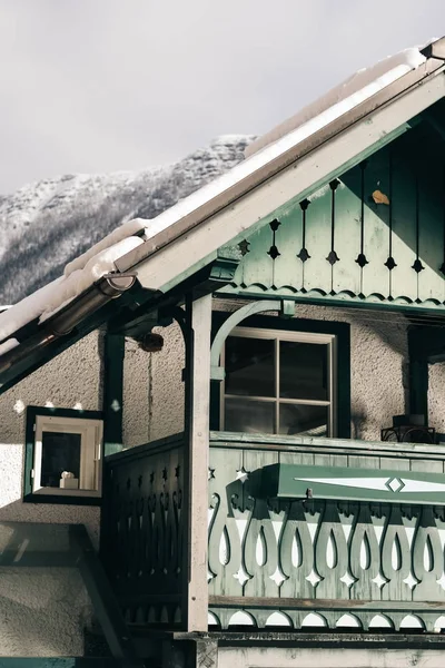 木造住宅でハルシュタット オーストリア — ストック写真