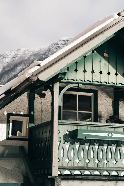 Casa Legno Hallstatt Austria — Foto Stock