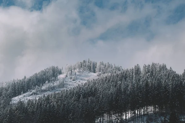 Paesaggio Invernale Gamma Montuosa — Foto Stock