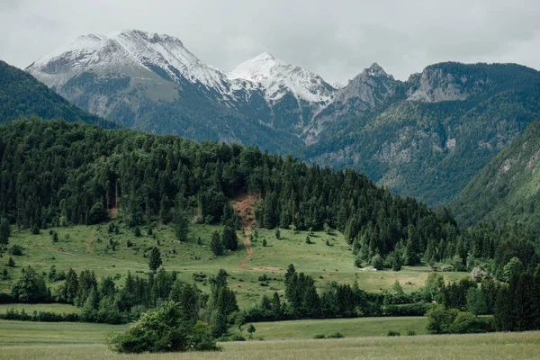 Gyönyörű Hegyi Táj Júliai Alpok Szlovénia — Stock Fotó