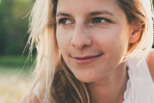 Happy Woman Portrait Summer Portrait Years Old Woman — Stock Photo, Image