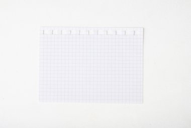 Sayfa defter--dan sökük uzakta