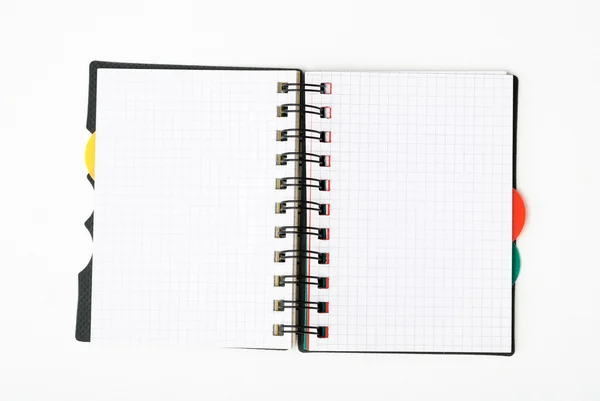 Notepad with pen isolated — Stock Photo, Image