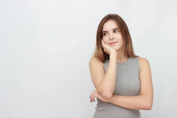 Mulher de negócios. Retrato de uma jovem mulher atraente . — Fotografia de Stock