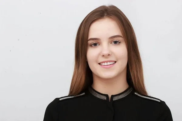 Mujer de negocios. Retrato de una joven atractiva . — Foto de Stock