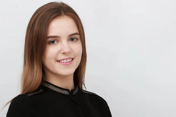 Mujer de negocios. Retrato de una joven atractiva . — Foto de Stock