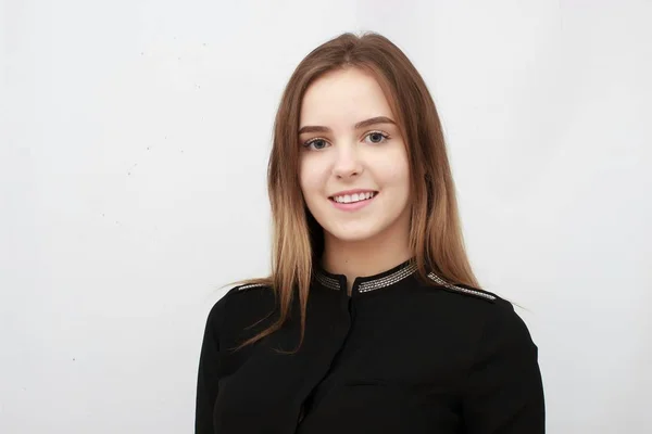 Mujer de negocios. Retrato de una joven atractiva . — Foto de Stock