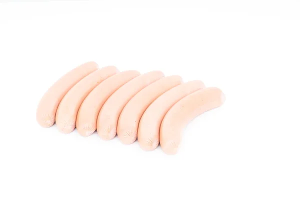 Frankfurter sausage isolated on white background — Stock Photo, Image