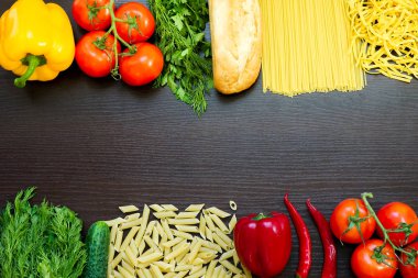 Vejetaryen yiyecekler, sağlık veya pişirme kavramı.