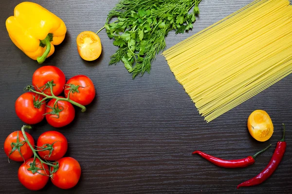 Comida vegetariana, concepto de salud o cocina . — Foto de Stock