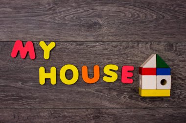 Ahşap harfler evden Word 